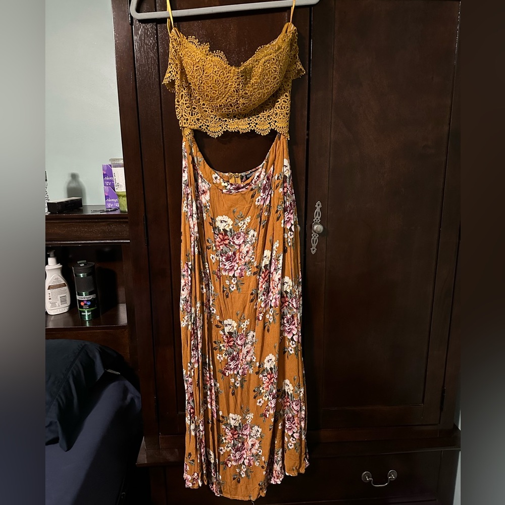 Mustard yellow dress